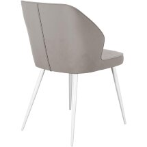 Стул DikLine 222 B03 BEIGE, ножки белые