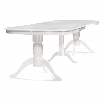 Стол деревянный Louvre 160(337)х106х76 butter white 