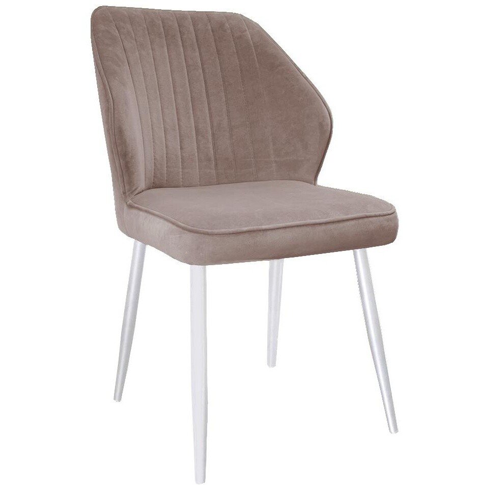 Стул DikLine 222 B5 LATTE, ножки белые Стул DikLine 222 B5 LATTE, ножки белые