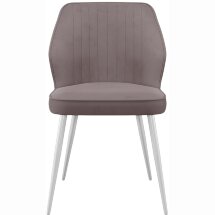 Стул DikLine 222 B5 LATTE, ножки белые
