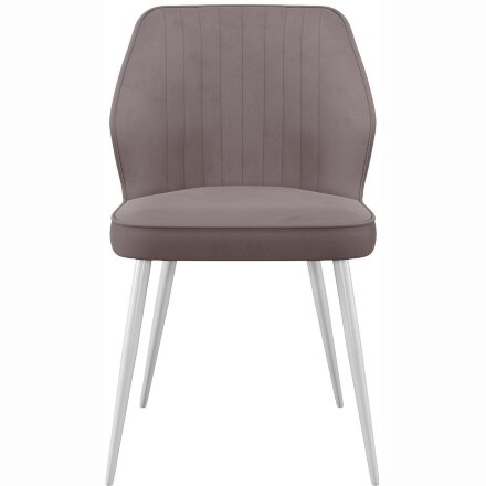 Стул DikLine 222 B5 LATTE, ножки белые 