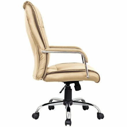 Кресло офисное BRABIX &quot;Space EX-508&quot;, экокожа, хром, бежевое, 531165 Бежевый