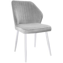 Стул DikLine 222 B22 GREY, ножки белые