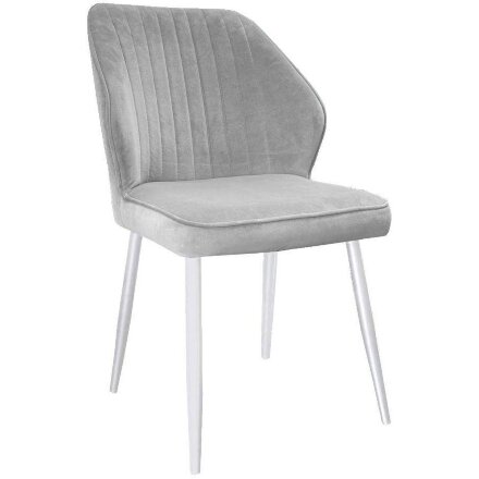 Стул DikLine 222 B22 GREY, ножки белые 
