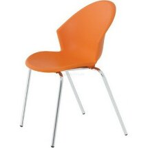 Стул пластиковый на металлокаркасе Smile-4 синий RAL 5002