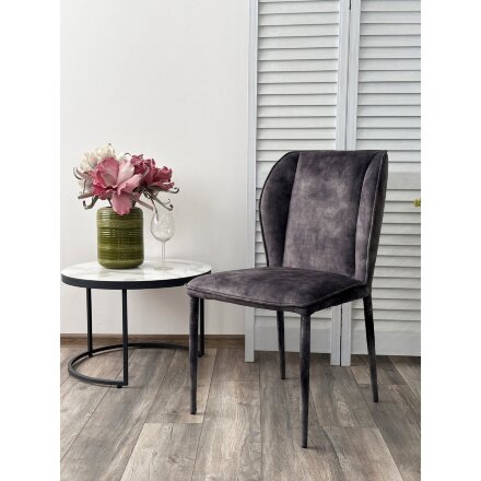 Стул SONDRIO Grey Color-32, велюр / каркас в &quot;чулках&quot;, ®DISAUR 