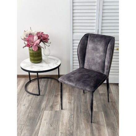 Стул SONDRIO Grey Color-32, велюр / каркас в &quot;чулках&quot;, ®DISAUR 