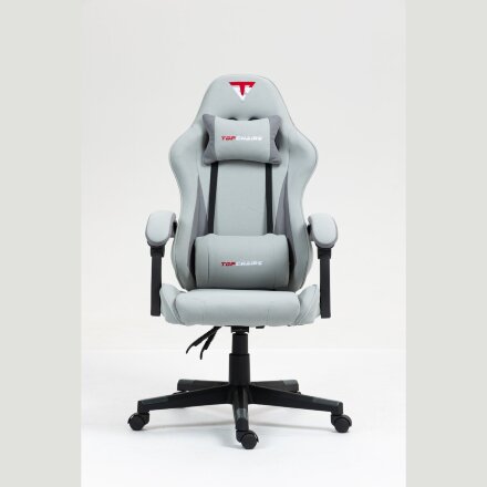 Кресло спортивное TopChairs Phantom серо-голубой 