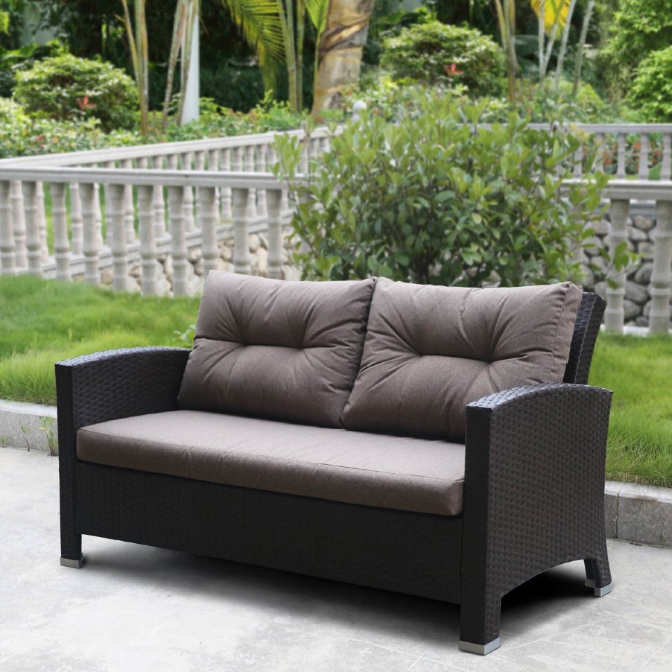 Плетеный диван AFM-205B Brown/Light brown Плетеный диван AFM-205B Brown/Light brown