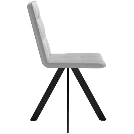 Стул DikLine 230 поворотный B22 GREY, ножки черные 