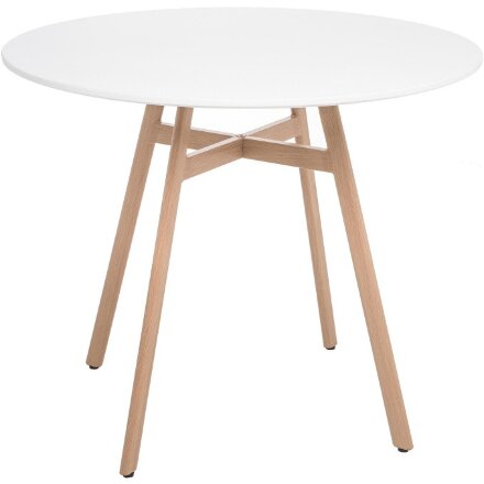 Обеденная группа Гуанора 90 white / wood 