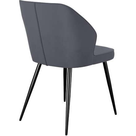 Стул DikLine 222M B28 ANTRACITE, ножки черные 