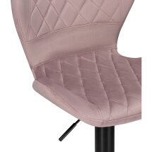 Барный стул Porch pink / black