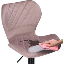 Барный стул Porch pink / black