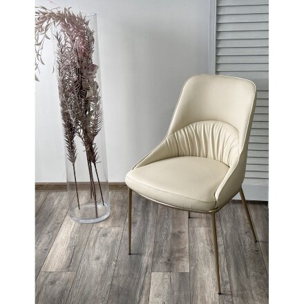 Стул ABRIOLA Milk Ti-02, PU / шампань, ®DISAUR 