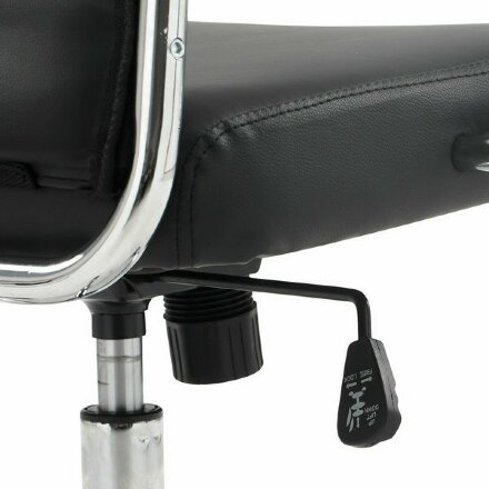 Кресло офисное BRABIX &quot;Style EX-528&quot;, экокожа, хром, черное, 531947 Черный
