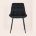 Комплект из четырех стульев Stool Group Флекс велюр черный ножки из металла черные 