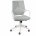 Кресло офисное / IQ / (white+grey) белый пластик / серая ткань 