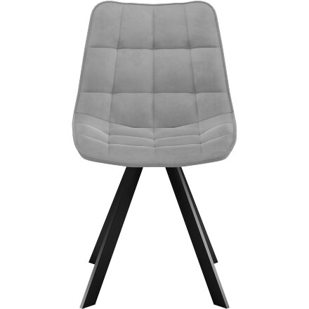 Стул DikLine 229 поворотный, B22 GREY, ножки черные 