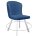 Стул DikLine 219 поворотный, B8 BLUE, ножки белые 