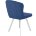 Стул DikLine 219 поворотный, B8 BLUE, ножки белые 