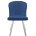 Стул DikLine 219 поворотный, B8 BLUE, ножки белые 