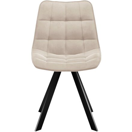 Стул DikLine 229 поворотный, B03 BEIGE, ножки черные 