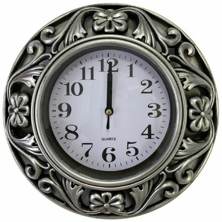 Часы HOME DECOR 2048 СЕРЕБРО 
