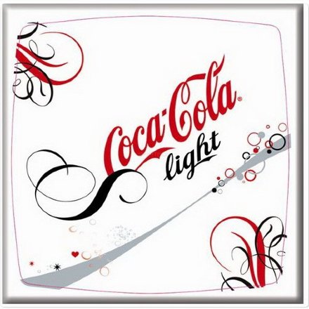 Круглая столешница Werzalit (70 см) coca cola lightl печать Белый