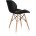 Стул Stool Group Butterfly, черный обивка экокожа ножки массив дерева 
