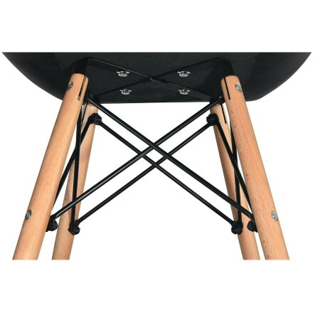 Стул Stool Group Butterfly, черный обивка экокожа ножки массив дерева 