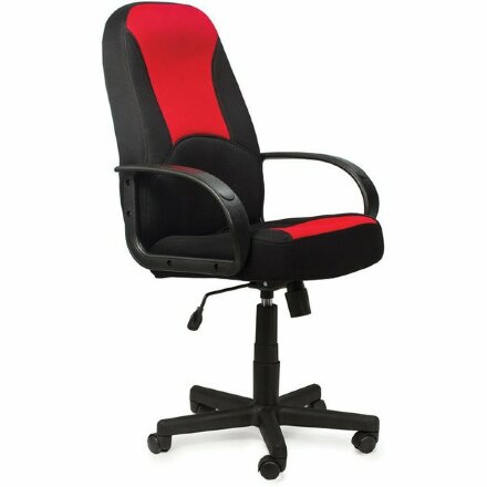 Кресло офисное BRABIX &quot;City EX-512&quot;, ткань черная/красная, TW, 531408 Красный