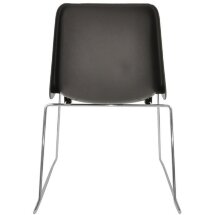 Стул пластиковый на металлокаркасе Vicenza -3 Marrone brown Ral 8019