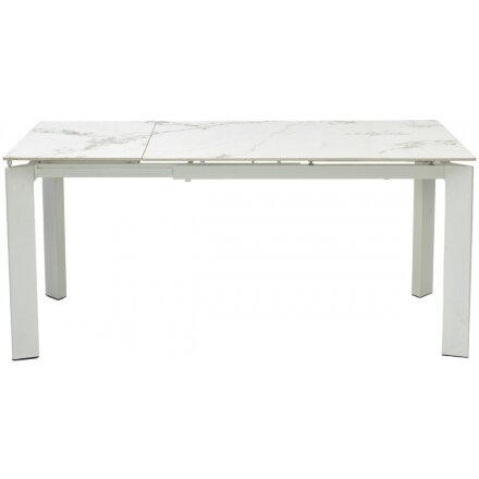 Керамический стол Corner 120 gloss golden jade solid ceramic / white 