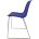 Стул пластиковый на металлокаркасе Vicenza -3 Blu blue RAL 5002 Синий