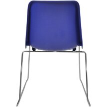 Стул пластиковый на металлокаркасе Vicenza -3 Blu blue RAL 5002