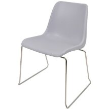 Стул пластиковый на металлокаркасе Vicenza -3 Grey Ral 7040