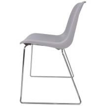 Стул пластиковый на металлокаркасе Vicenza -3 Grey Ral 7040