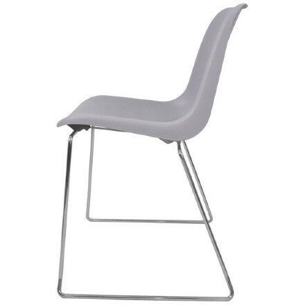 Стул пластиковый на металлокаркасе Vicenza -3 Grey Ral 7040 Серый