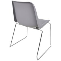 Стул пластиковый на металлокаркасе Vicenza -3 Grey Ral 7040