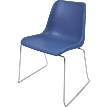 Стул пластиковый на металлокаркасе Vicenza -3 Blue RAL 5009