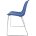 Стул пластиковый на металлокаркасе Vicenza -3 Blue RAL 5009 Голубой