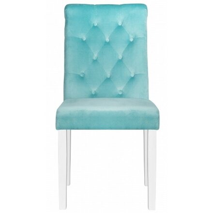 Стул деревянный Amelia white / fabric tiffany 