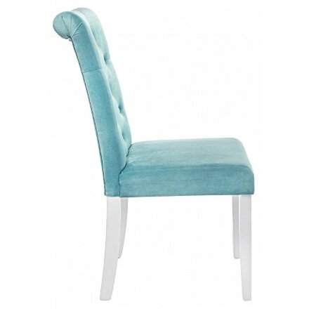 Стул деревянный Amelia white / fabric tiffany 