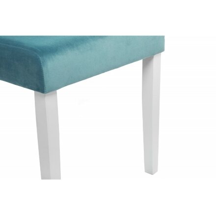 Стул деревянный Amelia white / fabric tiffany 