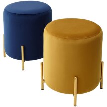 Пуф для гостиной RICE BLUVEL-68 YELLOW / GOLD М-City