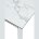 Стол CORNER 120 HIGH GLOSS STATUARIO керамика, стекло/ белый каркас, ®DISAUR 