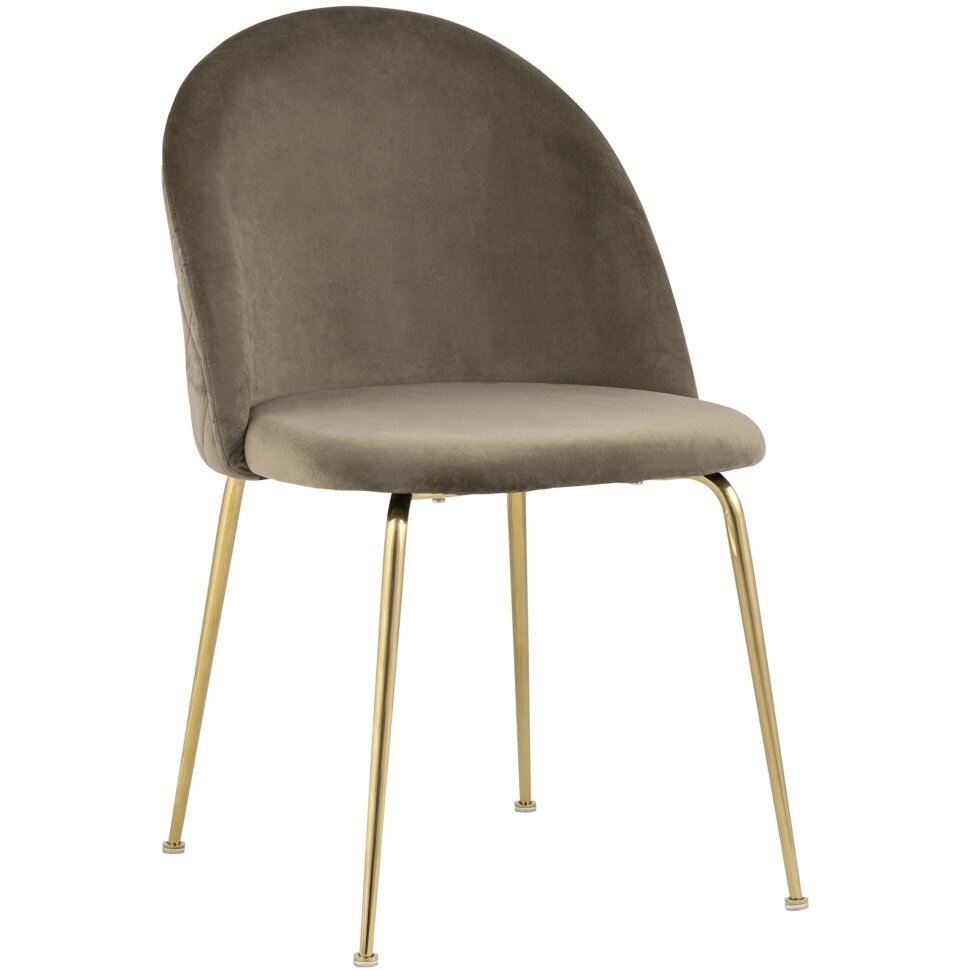 Стул Stool Group Mystere Gold, коричневый обивка велюр ножки металлические золотые Стул Stool Group Mystere Gold, коричневый обивка велюр ножки металлические золотые