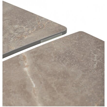 Керамический стол Balde 120 matt latte stone solid ceramic / taupe 