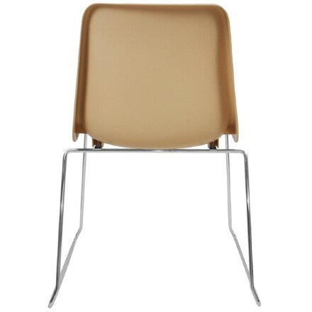 Стул пластиковый на металлокаркасе Vicenza -3 Beige RAL 1001 Бежевый